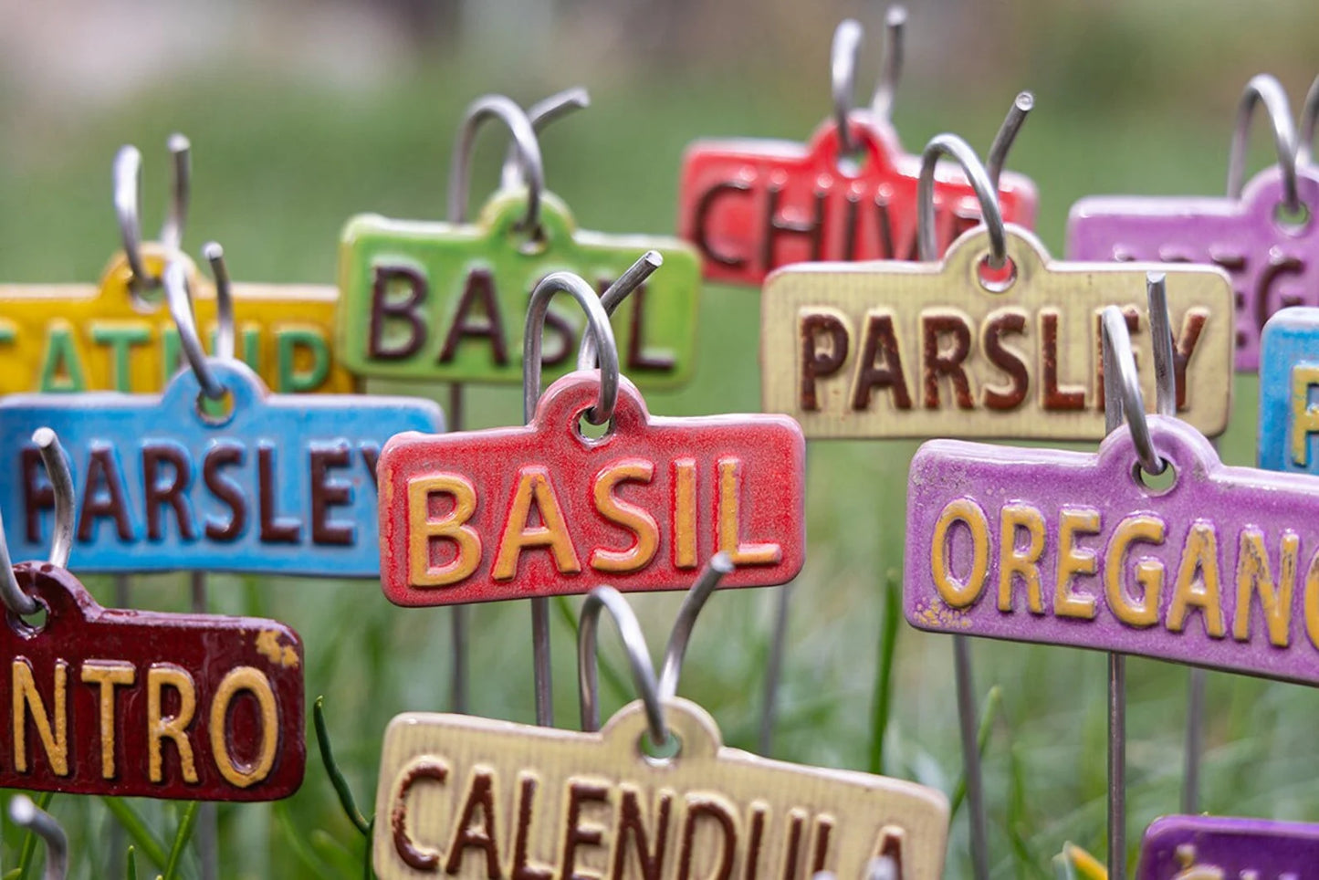 Herb Garden Markers – Handmade Ceramic Stakes