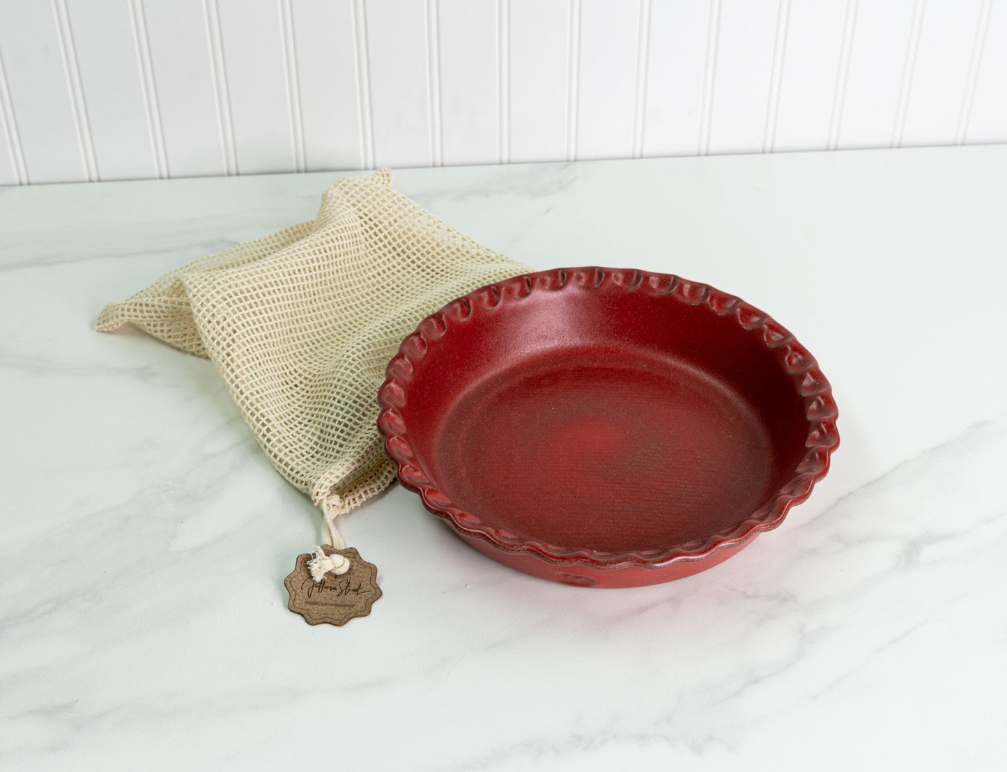 Deep Pinched Edge Pie Dish