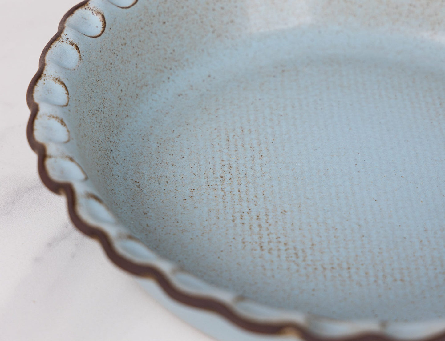 Deep Pinched Edge Pie Dish