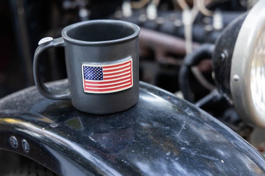 American Flag Mug — Gray