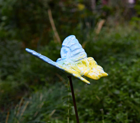 Flutterbyz Ceramic Butterfly Garden Stake