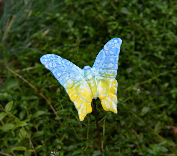 Flutterbyz Ceramic Butterfly Garden Stake