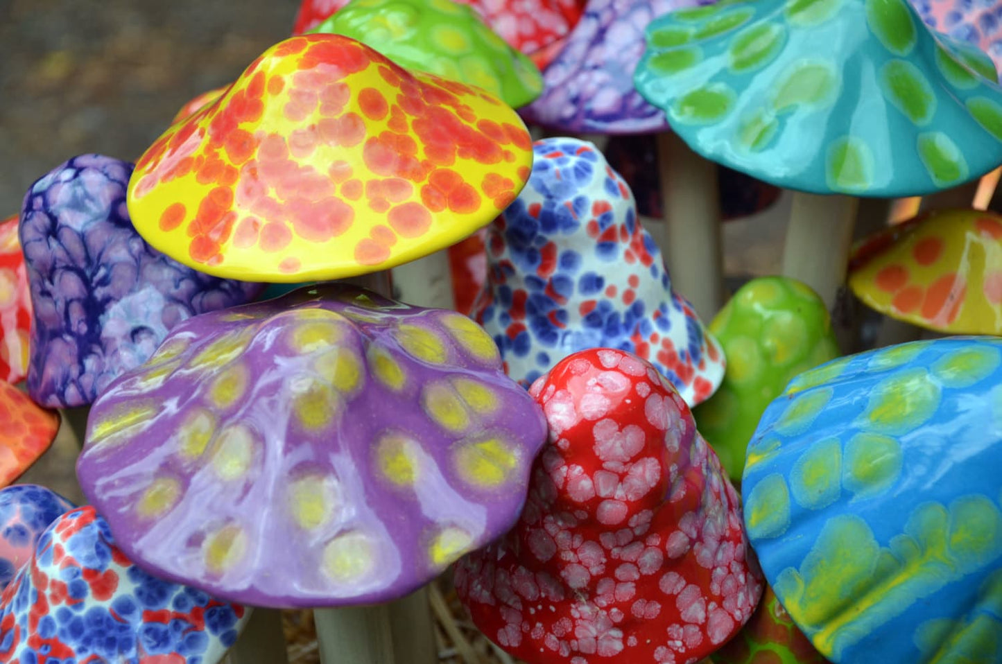 Shroomyz Ceramic Mushroom – Blue Caprice