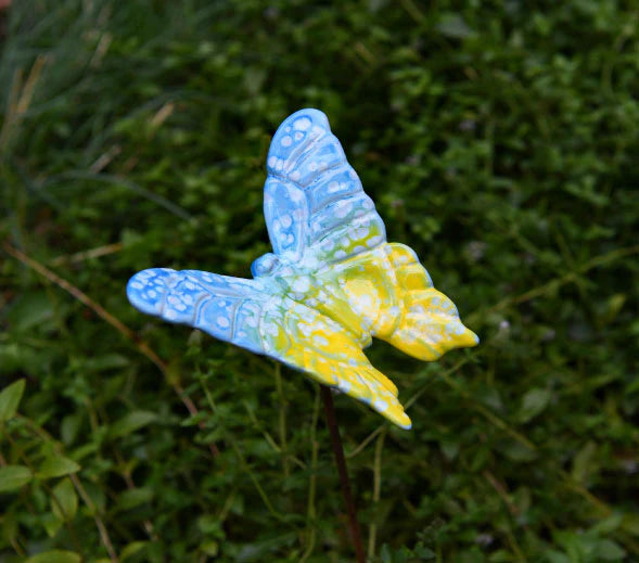 Flutterbyz Ceramic Butterfly Garden Stake