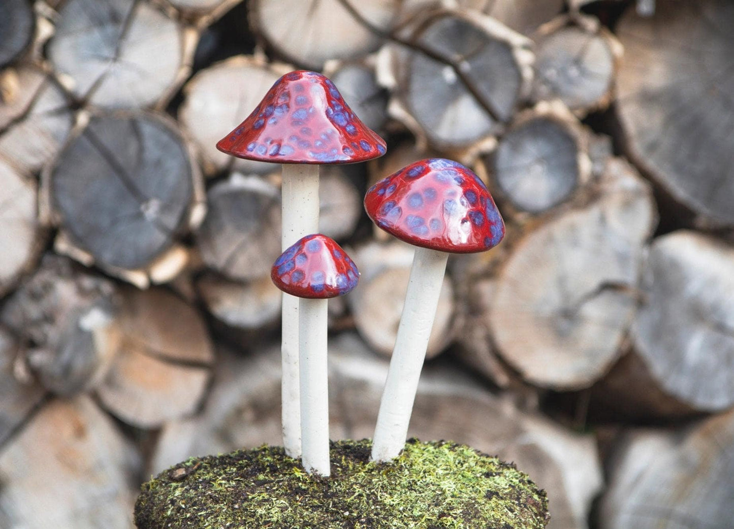 Shroomyz Ceramic Mushroom – Cherry Berry