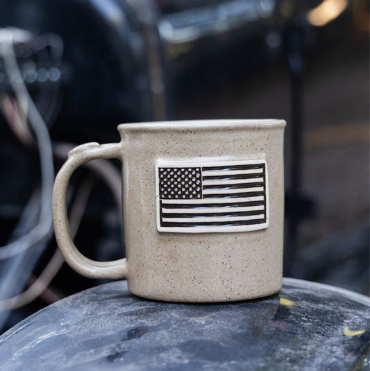 American Flag Mug — Sand Speckle