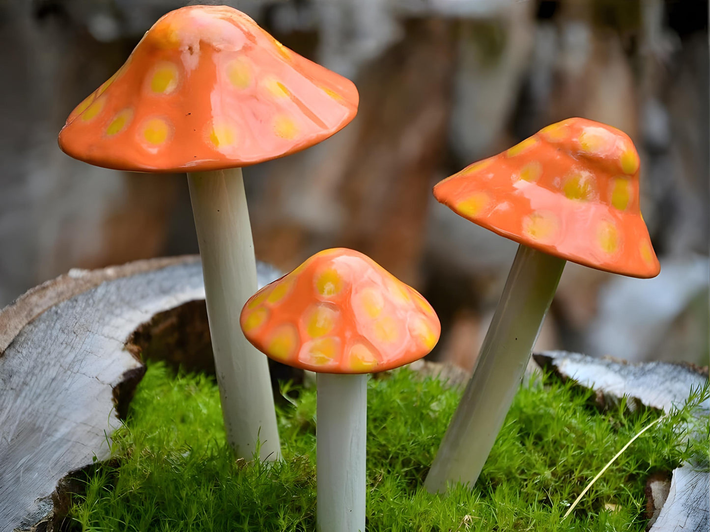 Shroomyz Ceramic Mushroom – Fuzzy Peach