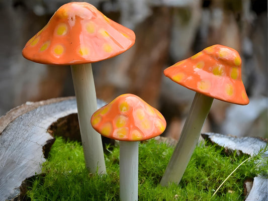 Shroomyz Ceramic Mushroom – Fuzzy Peach