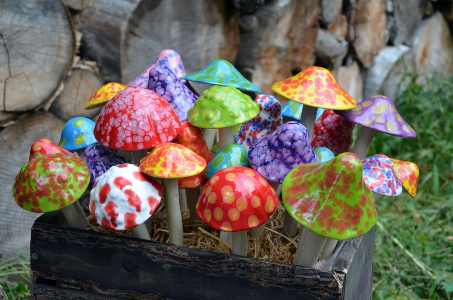 Shroomyz Ceramic Mushroom – Fuzzy Peach