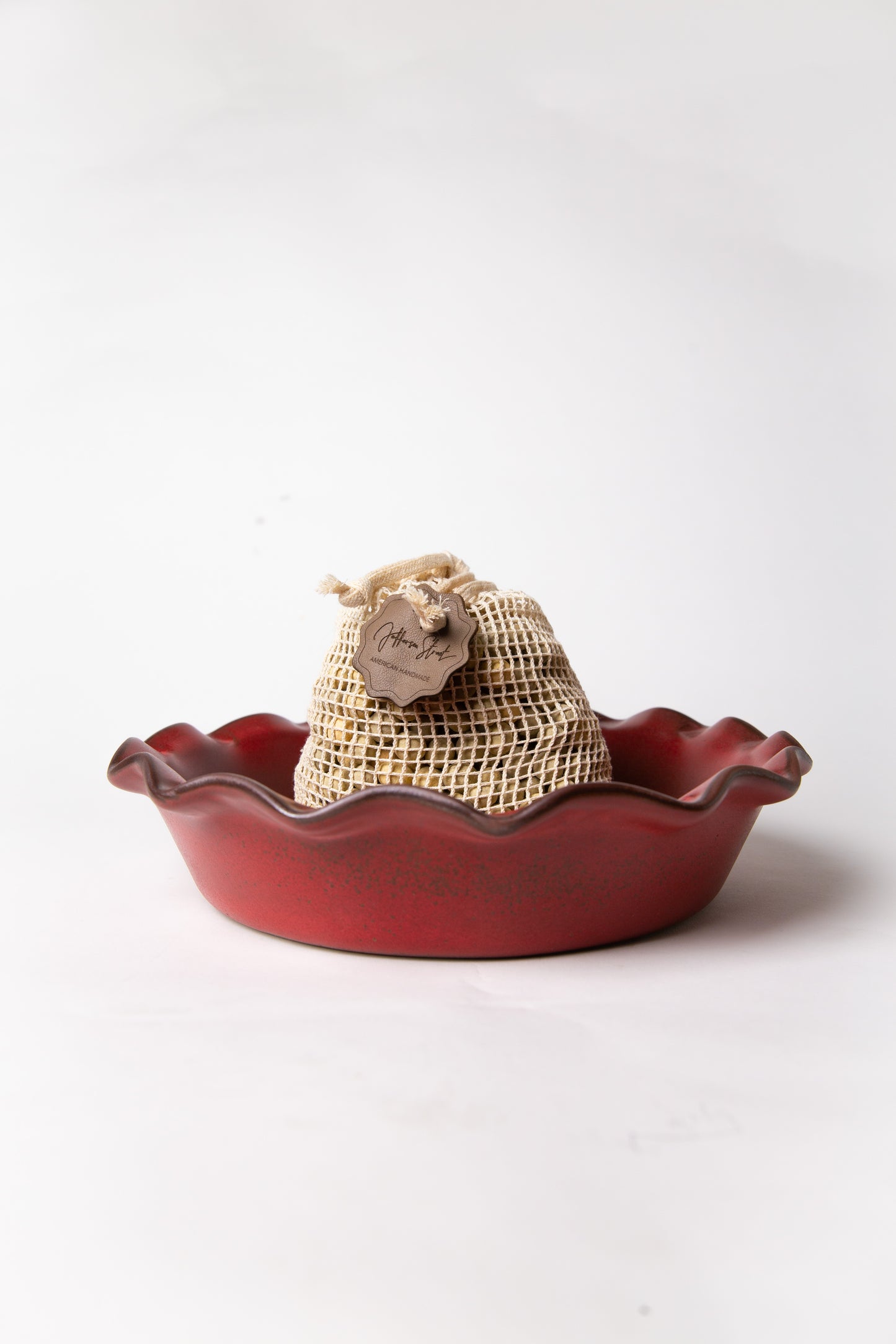 Deep Fluted Pie Dish & Pie Weights Set