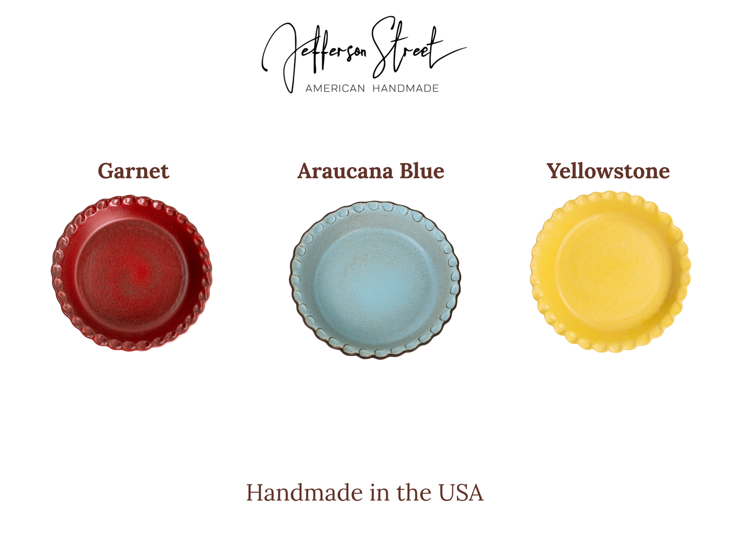 Deep Pinched Edge Pie Dish