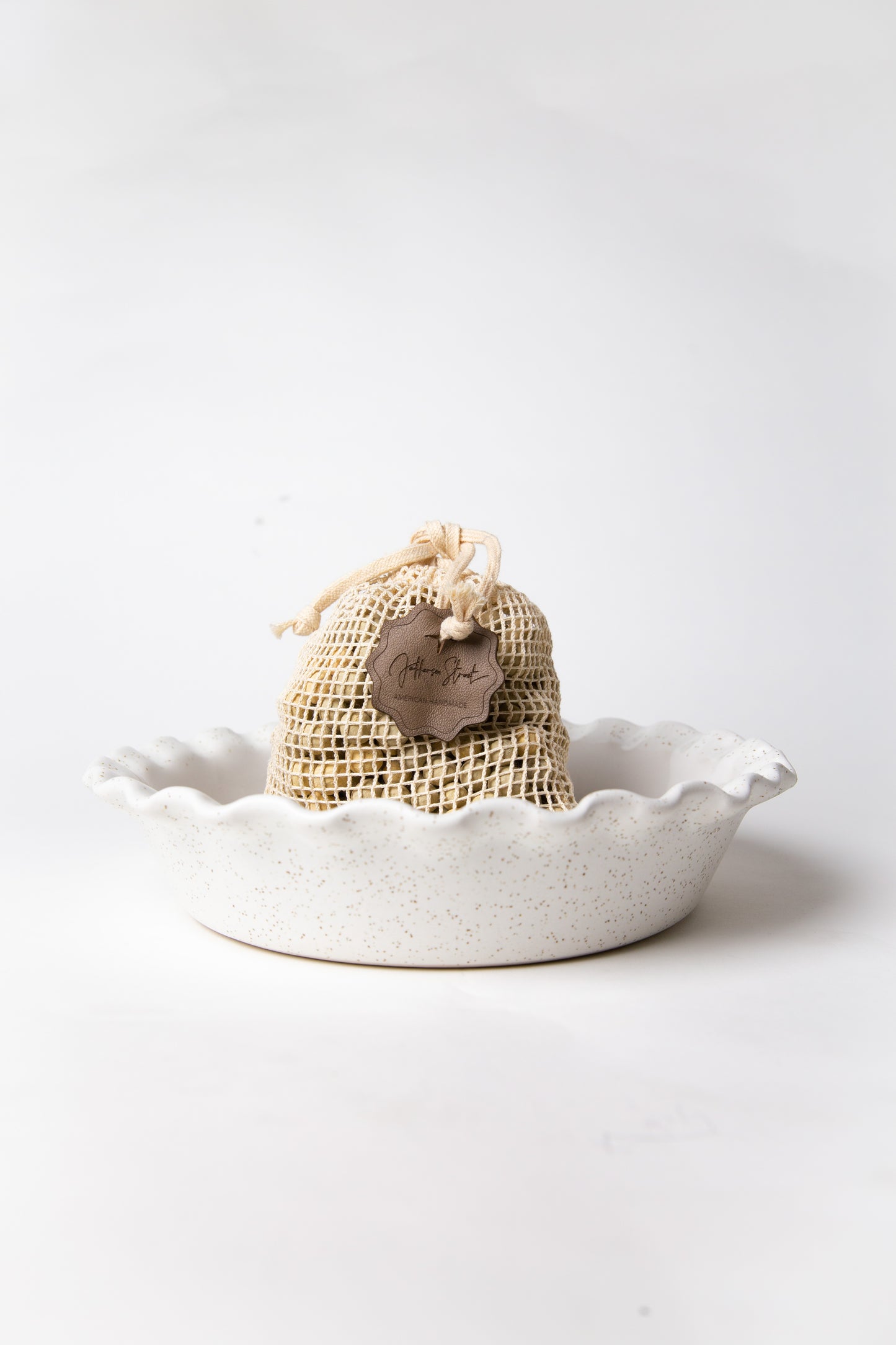 Deep Fluted Pie Dish & Pie Weights Set