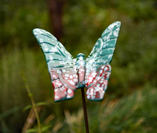 Flutterbyz Ceramic Butterfly Garden Stake