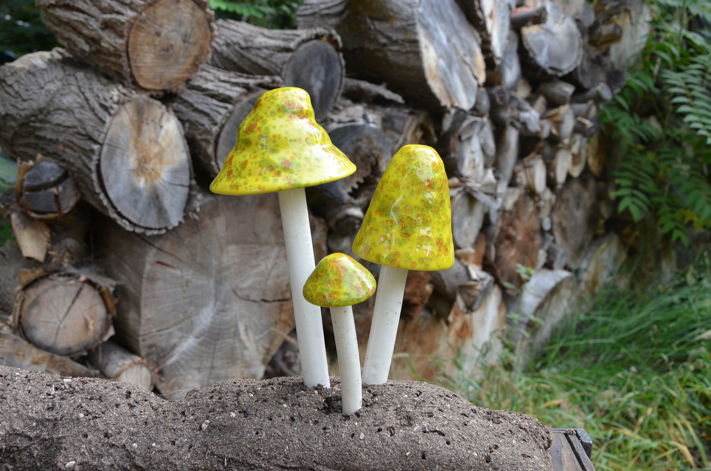 Shroomyz Ceramic Mushroom – Lemon Lime
