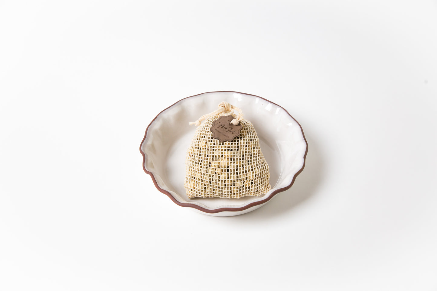 Deep Fluted Pie Dish & Pie Weights Set