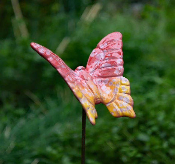 Flutterbyz Ceramic Butterfly Garden Stake