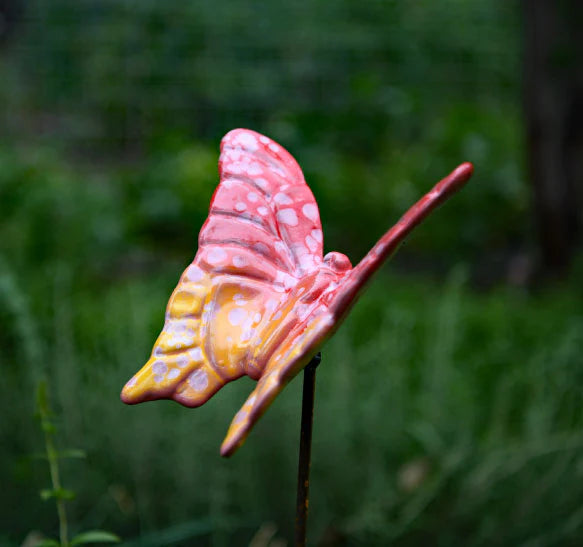 Flutterbyz Ceramic Butterfly Garden Stake