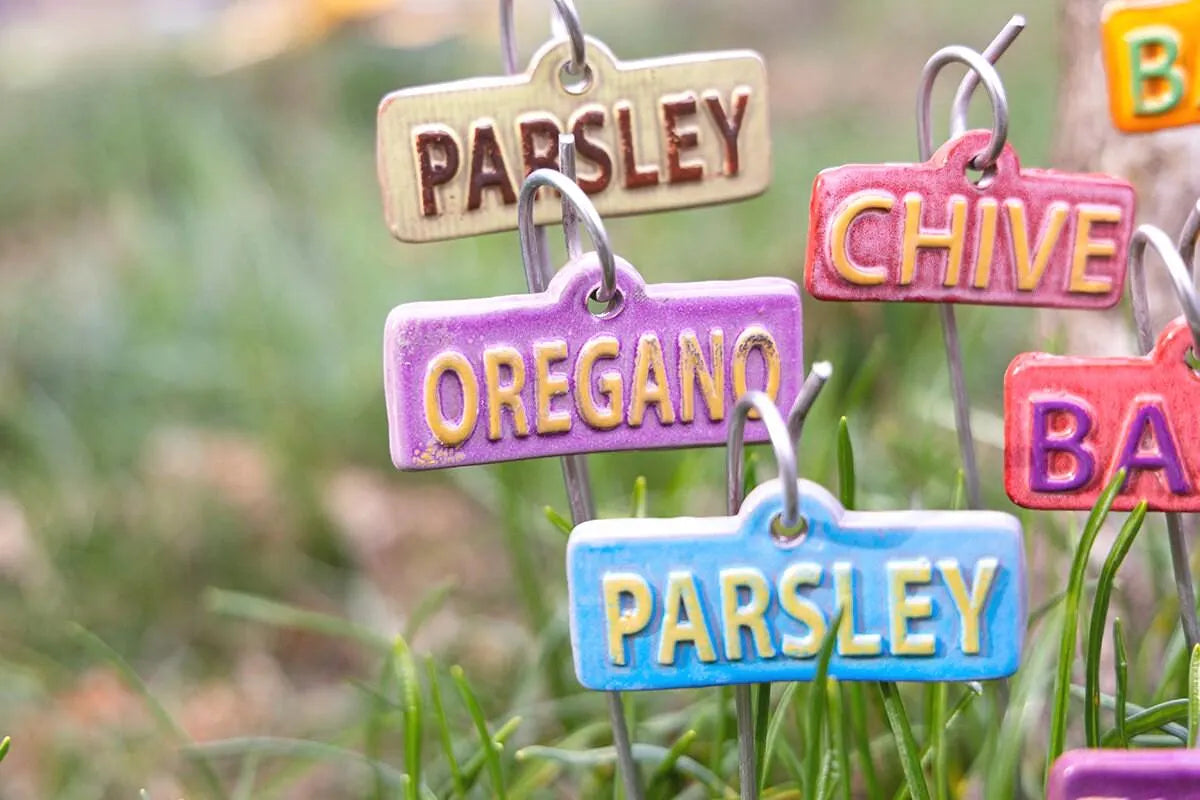 Herb Garden Markers – Handmade Ceramic Stakes